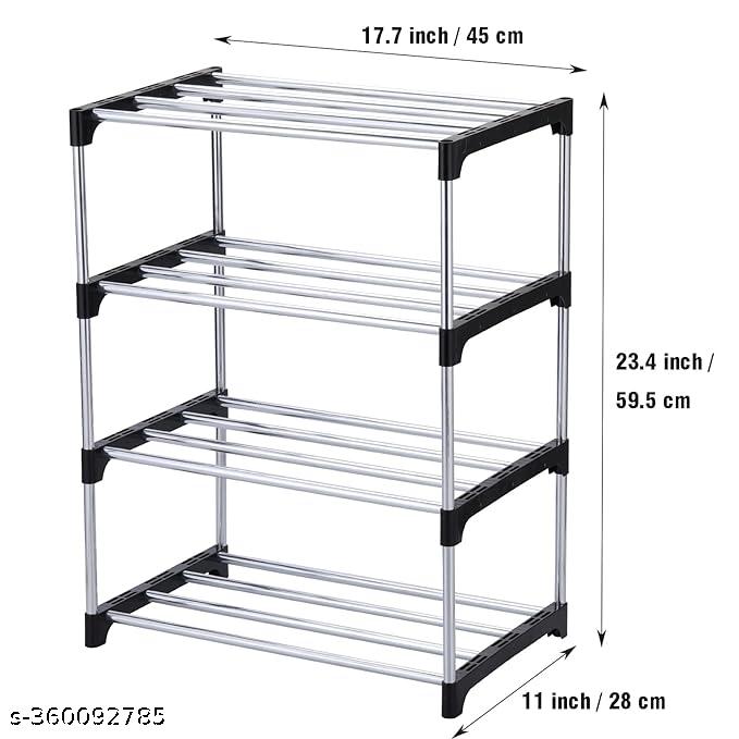 GOLAJI-Plastic Folding Stand Blk 4 Self