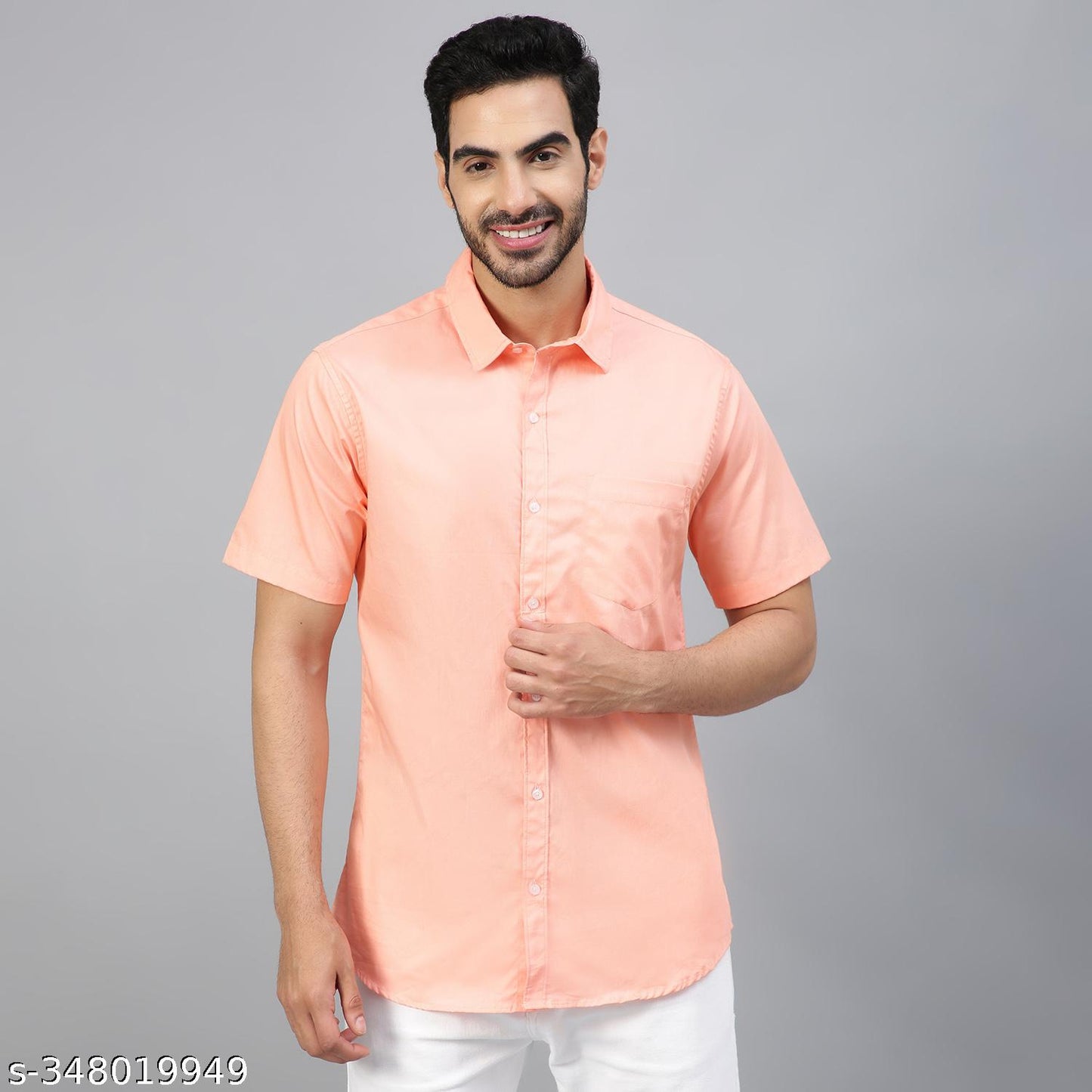 FTX Men's Solid Regular Pink Shirts