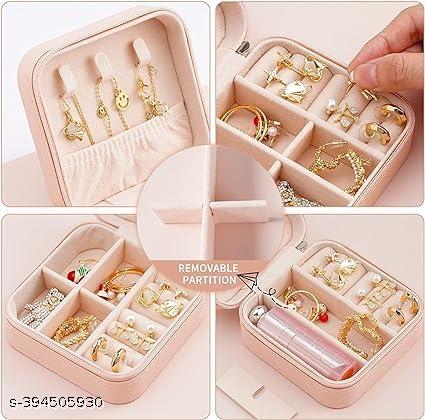 BABY SMALL Jewellery Box., Travel Portable Leather Jewelry Organiser Box. For Ring, Pendant, Earring, Necklace, Bracelet Organizer Storage Holder Boxes