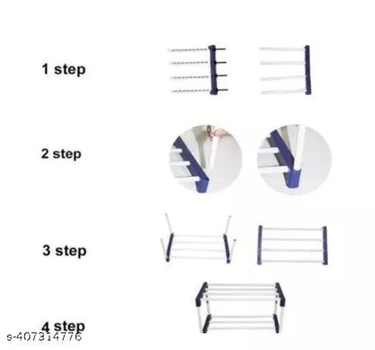 Best Quality Shoe Rack for Shoes and Clothes Step 4- (Blue)