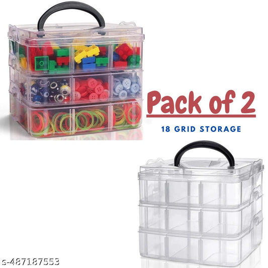 Multi-Purpose Plastic Storage Box with Drawers