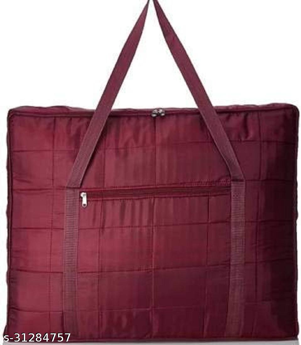 Sharma clothing Nylon Double Bed Blanket Bag Cover/Saree Bag/Household Storage Bag With Water Proof Dust Proof